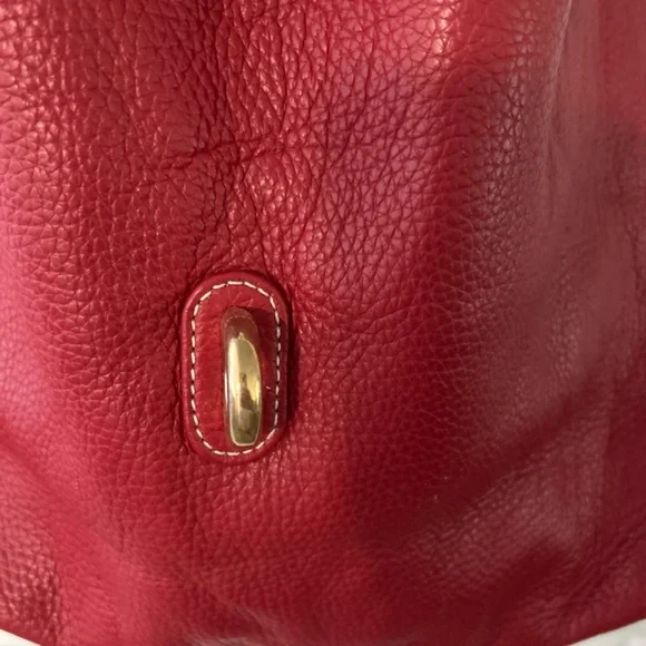 Red Leather Women's Bag - Picture 4 of 15